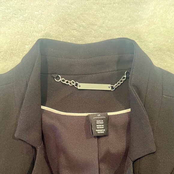 White House Black Market Classic Black Blazer in size 14 - Picture 7 of 8
